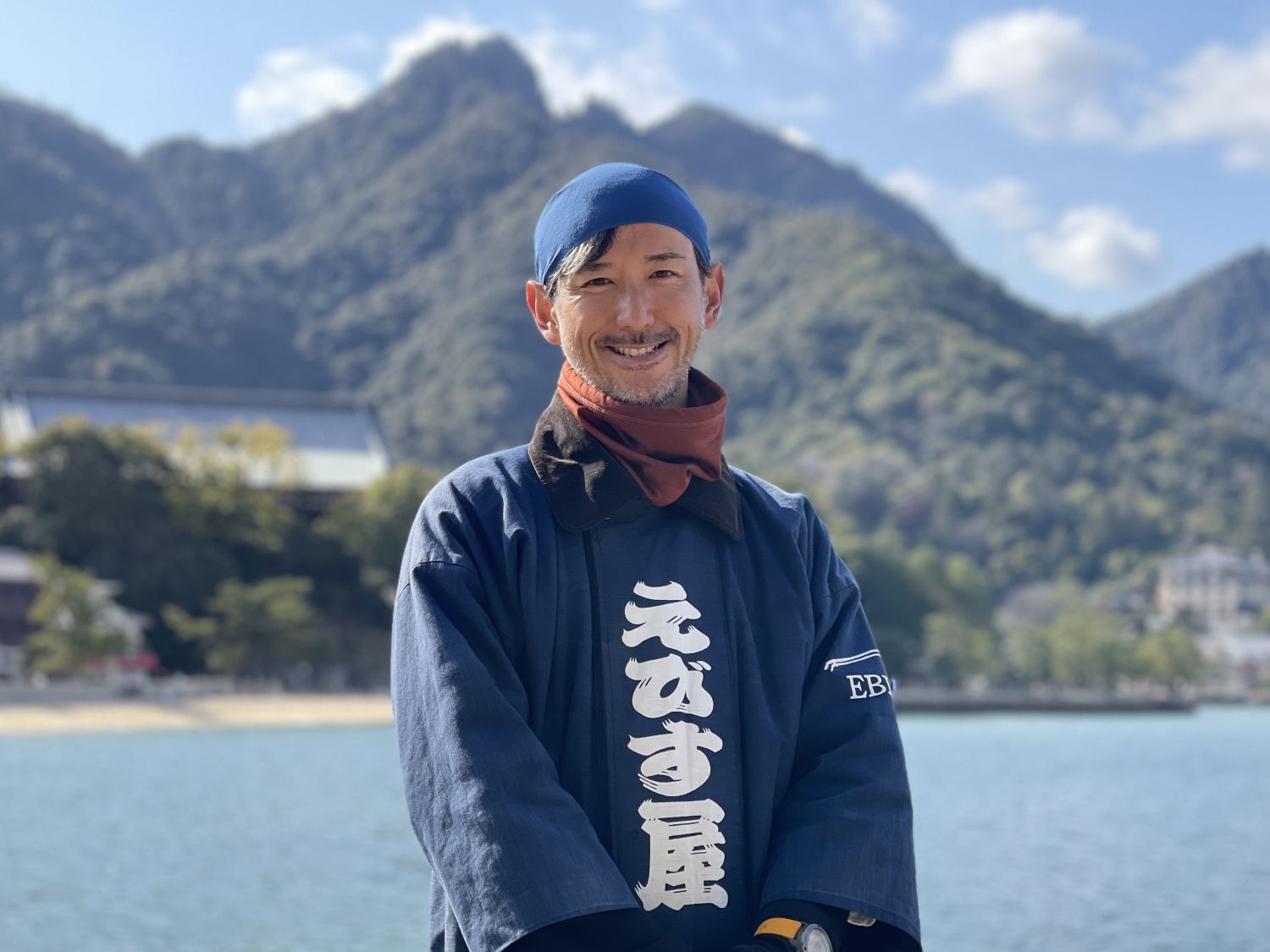 人力車えびす屋 宮島店の俥夫、ジョニー 西村剛志の写真